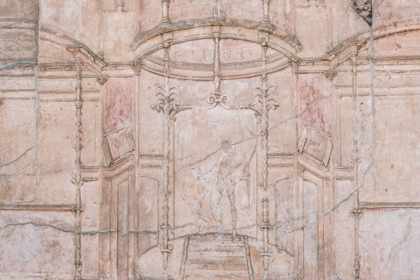 istock Pompeii, Italy. Bas Relief On Wall Of Old Building 1131534791