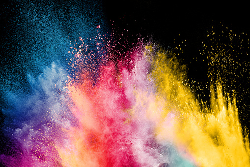 Color Holi Festival Colorful Explosion For Happy Holi Powder Color Powder  Explosion Background Stock Photo - Download Image Now - iStock