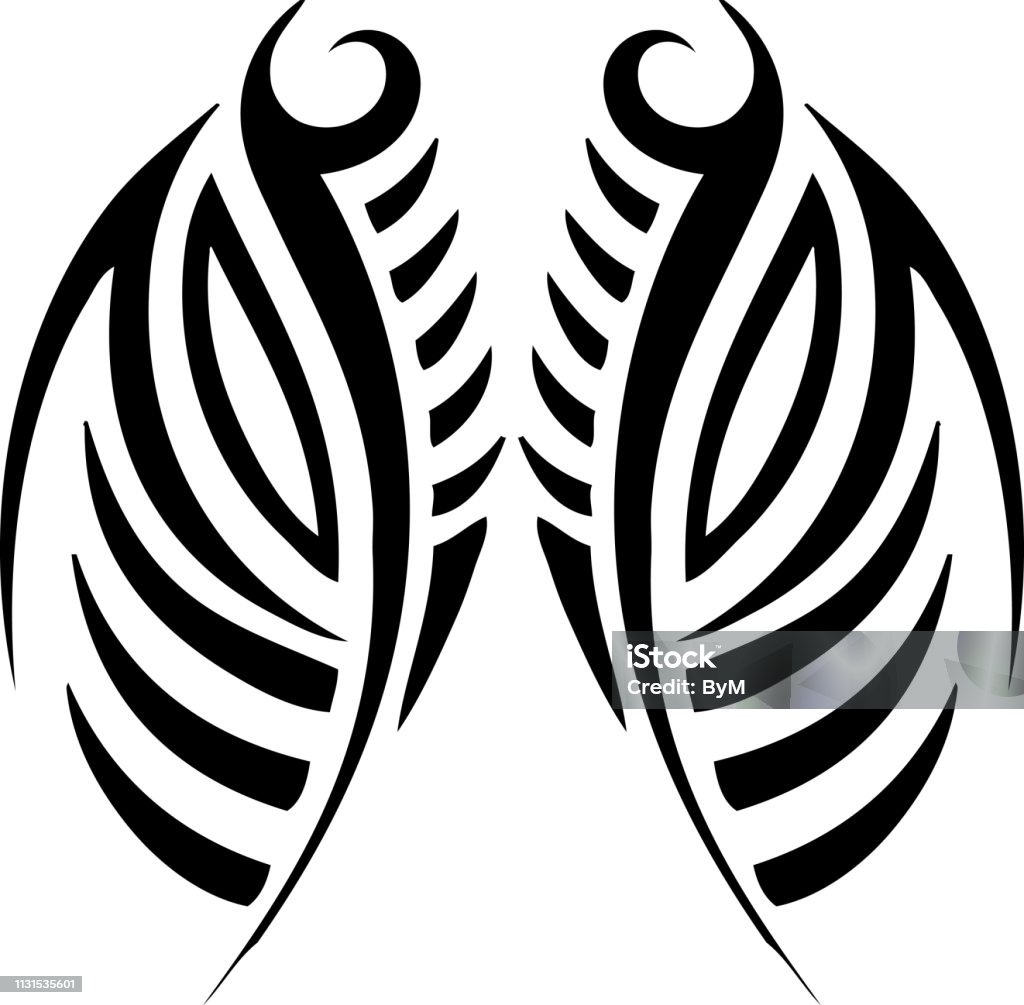 Simple Bicep Tribal Tattoo Design Abstract stock vector