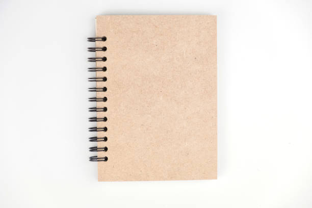 istock Brown cover book on white isolated background, copy space 1131536042