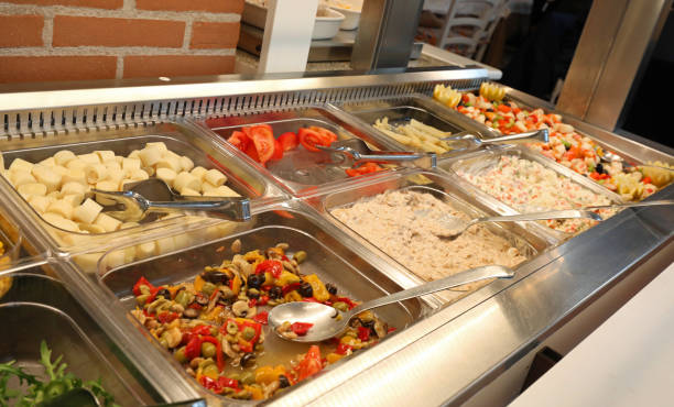 istock self service restaurant with many raw and cooked foods 1131539119