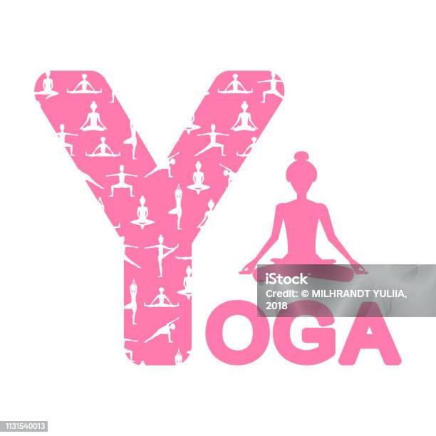 Logo Yoga Vector Stock Illustration - Download Image Now - Abstract, Art, Art And Craft