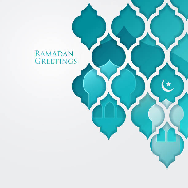 ramadan pozdrowienia projekt - muslim festival stock illustrations