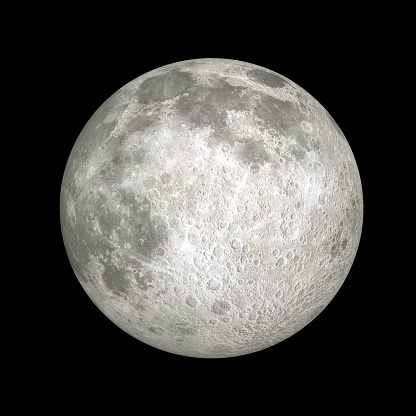 Primer plano de la luna llena photo