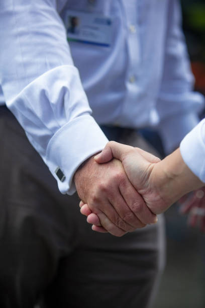 istock Close-up of a business handshake 1131543548