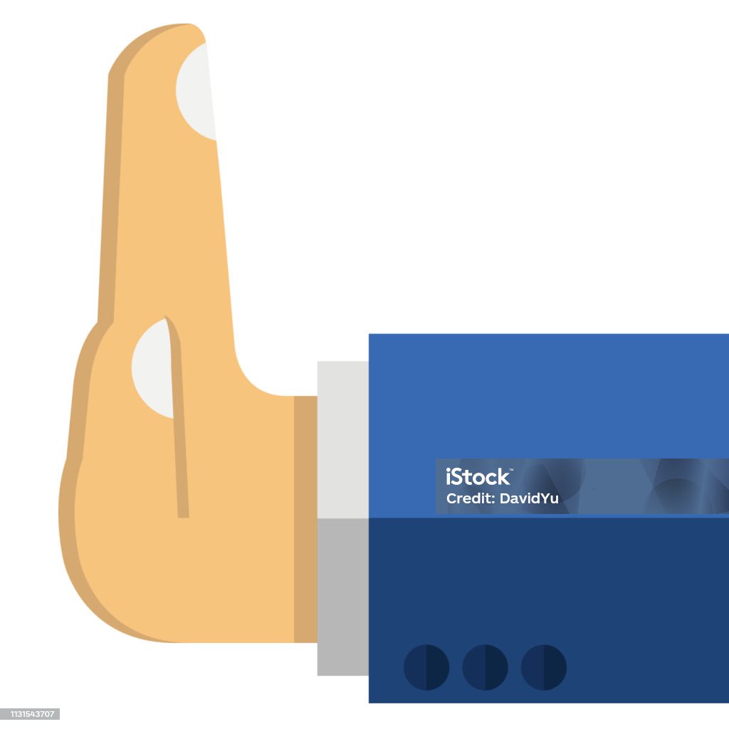 Hand with rejection gesture, vectors You can reject anything Adult stock vector
