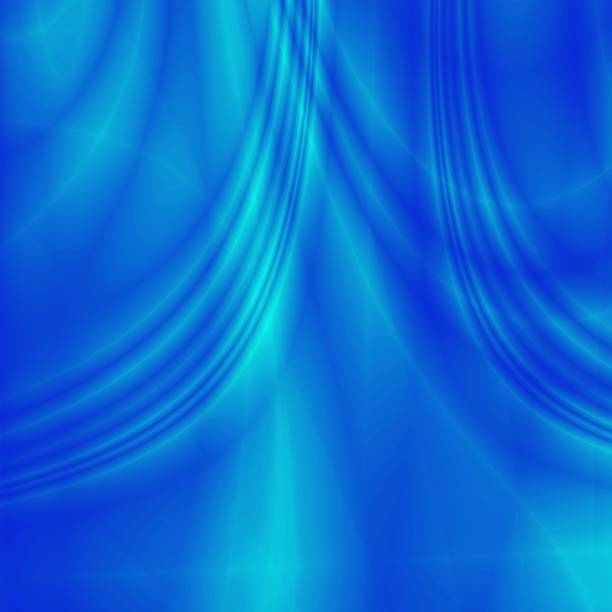 istock Curtain blue background art unusual wave design 1131544500