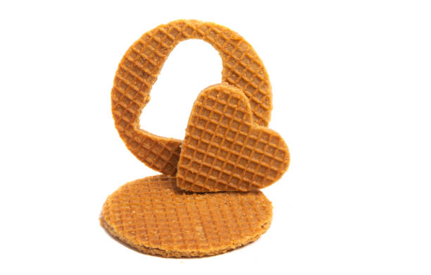 istock dutch waffles with hearts isolated 1131544717