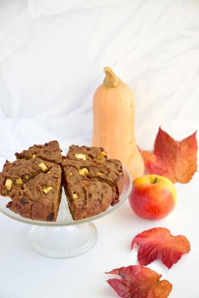istock Gluten free apple pumpkin chocolate cake 1131545712