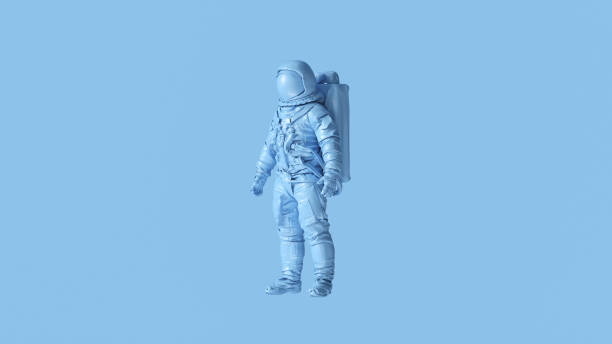 istock Blue Spaceman Astronaut Cosmonaut 1131546102