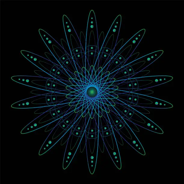 Spirograph graphics Royalty Free Stock SVG Vector