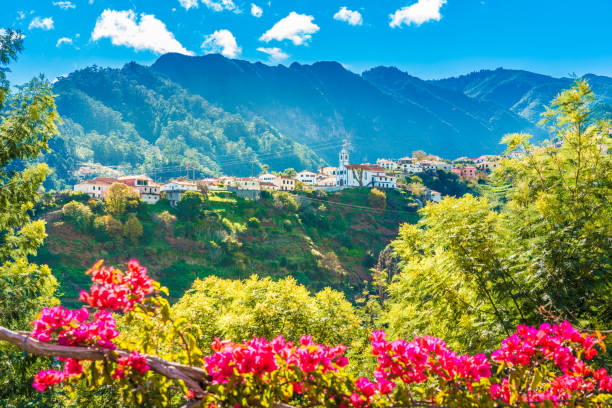 istock Landscape with mountain village 1131549134