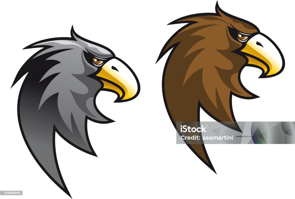 Águila tatuaje diseño de dibujos animados - arte vectorial de Viñeta libre de derechos
