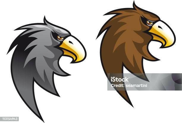 Ilustración de Águila Tatuaje Diseño De Dibujos Animados y más Vectores Libres de Derechos de Viñeta - Viñeta, Contorno, Familia de los halcones