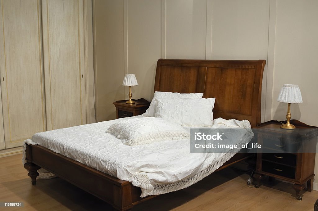 Schlafzimmer mit - Lizenzfrei Behaglich Stock-Foto