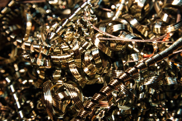 istock Metal shavings recycled materials 1131559986