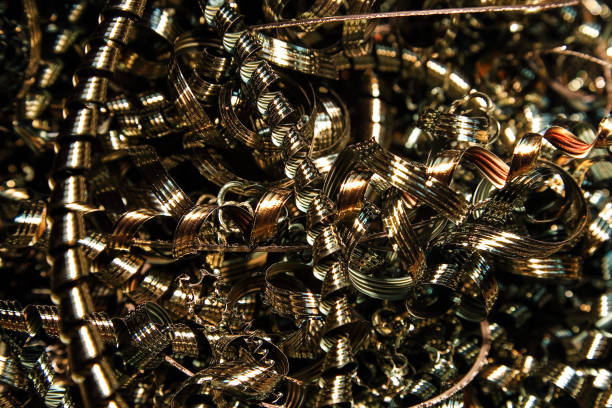 istock Metal shavings recycled materials 1131561743