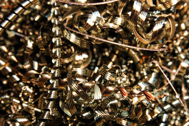istock Metal shavings recycled materials 1131561888