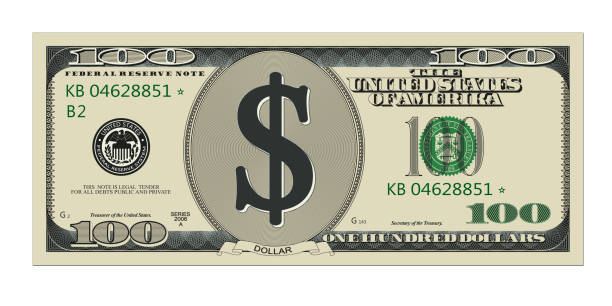 geld - one hundred dollar bill stock-grafiken, -clipart, -cartoons und -symbole