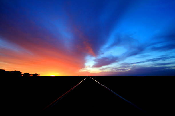 Indian-Pacific railway across the Nullarbor