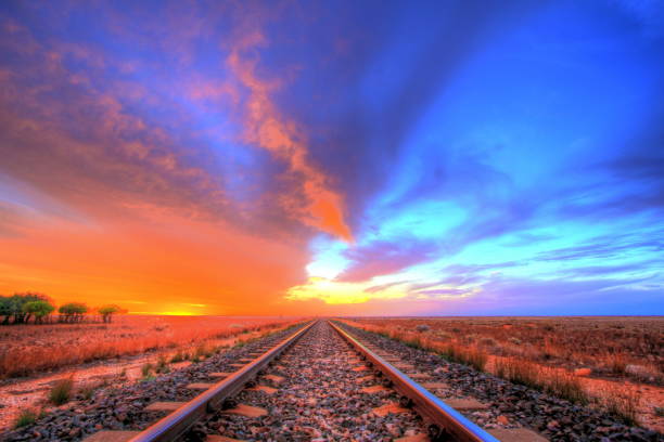 istock Indian-Pacific railway across the Nullarbor 1131571311