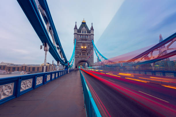 istock Tower Bridge Light Trail, London,UK 1131571810