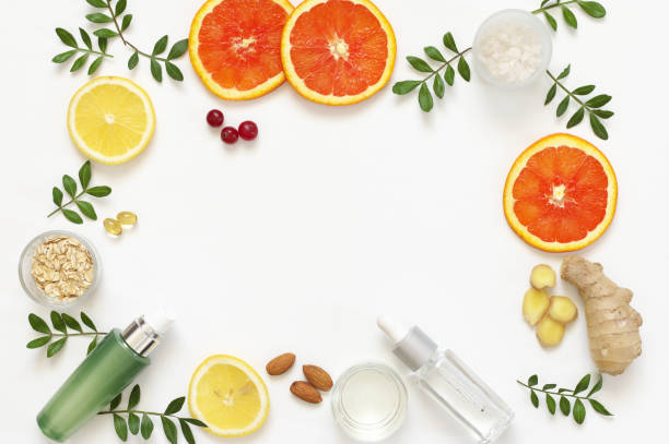 istock Natural organic cosmetics on white 1131571968