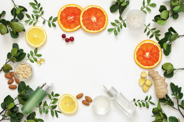 istock Natural organic cosmetics on white 1131571970