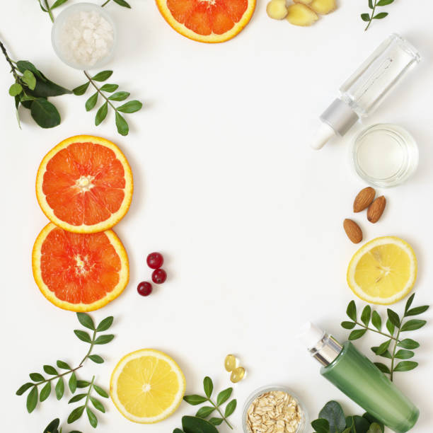 istock Natural organic cosmetics on white 1131571971