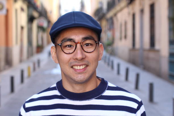 istock Cute Asian man wearing a hat 1131573081