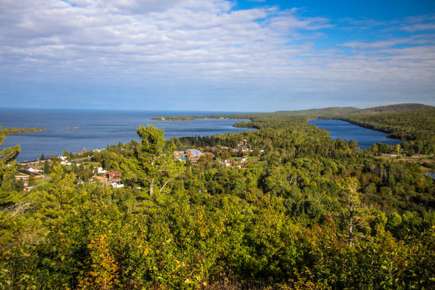 istock Overlook View Of Copper Harbor Michigan 1131581535