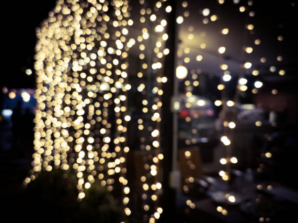 istock Bokeh background. Line of bokeh light in night. Abstract and blur background. 1131587572