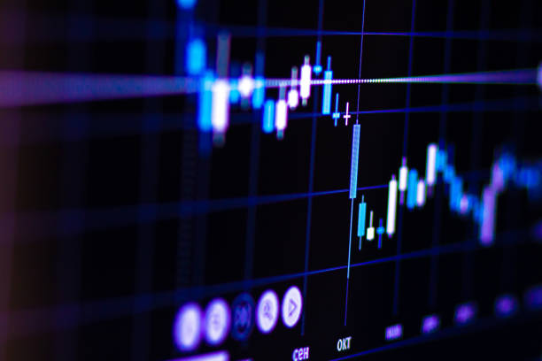 istock Bars and candles on trading charts 1131593374