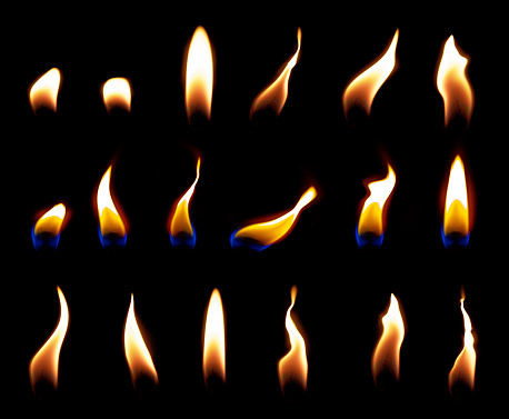 candle flame photo overlays