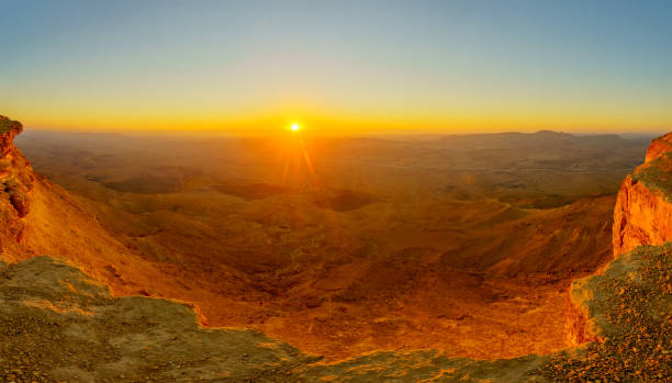 istock Panoramic sunrise view of Makhtesh (crater) Ramon 1131598088