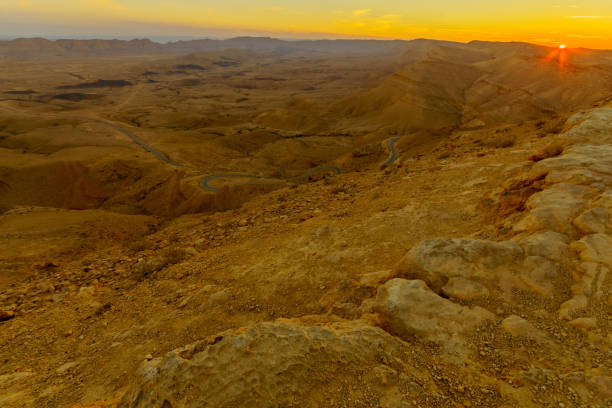 istock Sunset view of HaMakhtesh HaGadol (the big crater) 1131599575