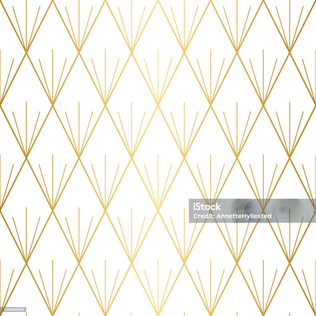 Simple Gold Line Patterns Geometric Gold Line Pattern On White Background Stock Illustration ...