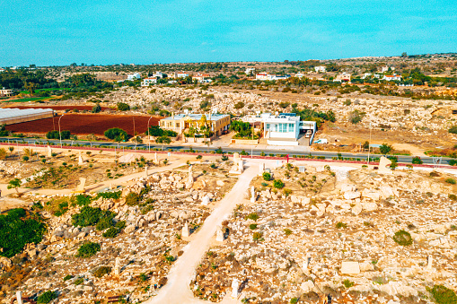 Aerial view of the Ayia Napa international sculpture park.