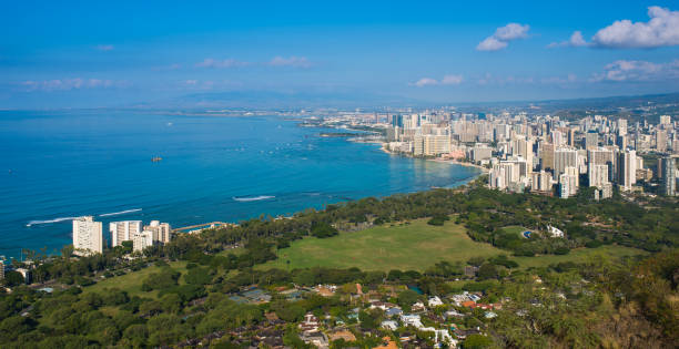 istock Honolulu Cityscape Aerial 1131603651