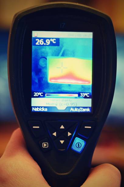 istock Hand thermal imaging camera to check temperature 1131605591