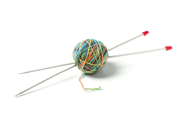 istock Knitting yarn and knitting needles 1131605597