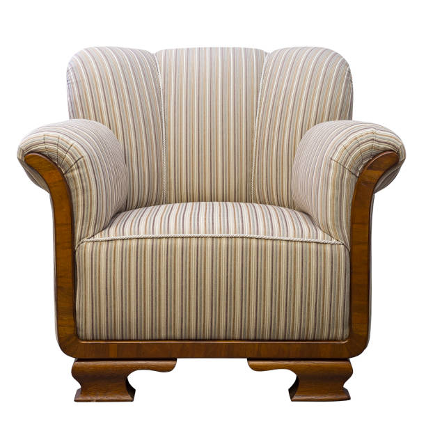 istock Vintage Art deco Chairs isolated on white background 1131605815