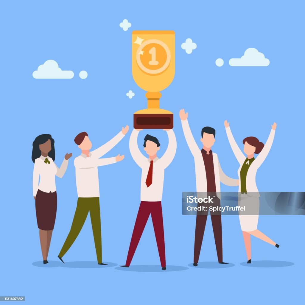 Cartoon Work Award Office Employee Work Reward Businessman Character  Professional Prize People Group Success Awards Vector Stock Illustration -  Download Image Now - iStock