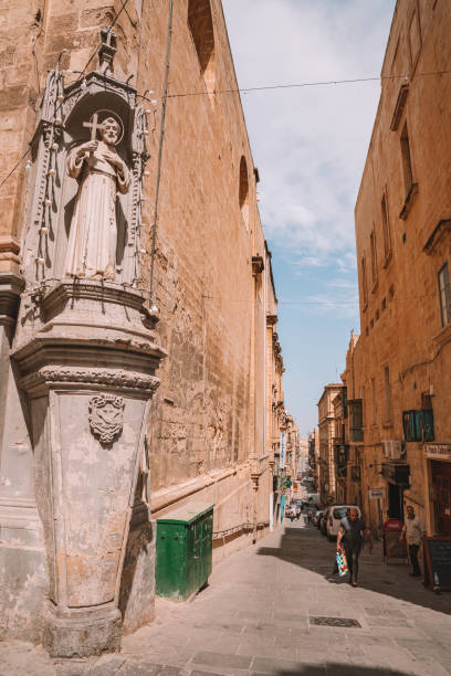Beautiful Valletta old town, Malta Valletta, Malta - September 07, 2017: Beautiful Valletta old town, Malta st paul cathedral la valletta malta island stock pictures, royalty-free photos & images