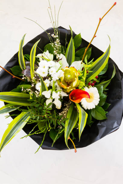 istock Flowers spring bouquet. Blue ceramic vase. White backround. 1131611019