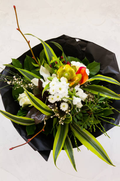 istock Flowers spring bouquet. Blue ceramic vase. White backround. 1131611067