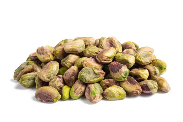 pistachios group  isolated on  white background