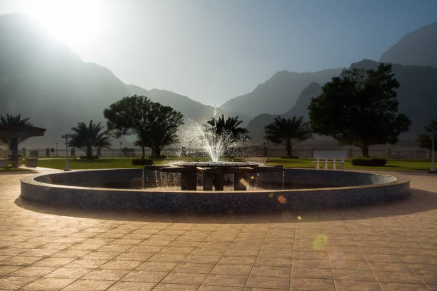 istock Fountain at Wadi Dayqah Dam Botanical Garden (Oman) 1131614818