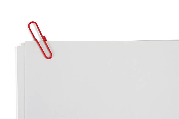 istock paper with a paperclip 113161623