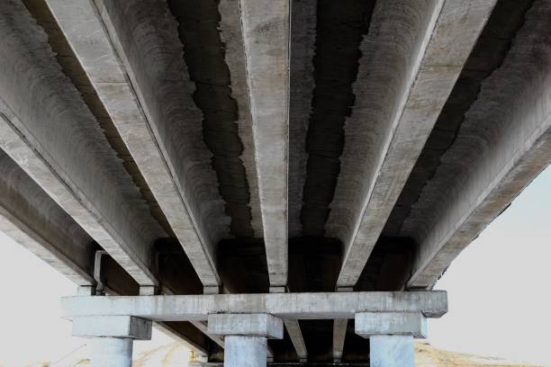 istock Fragment of the automobile bridge. 1131617345